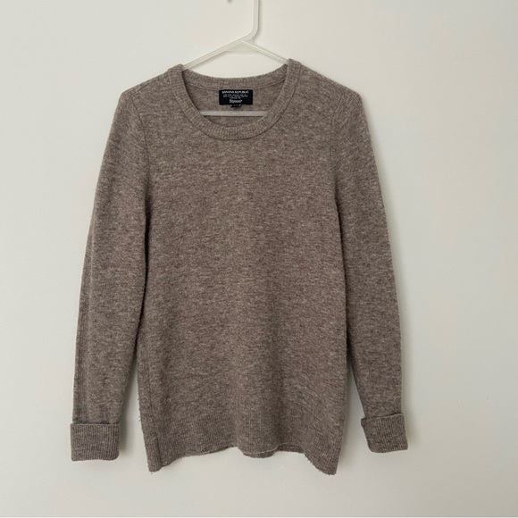 Banana Republic Sweaters - Banana Republic Wool and Alpaca Sweater in Beige Brown size Small